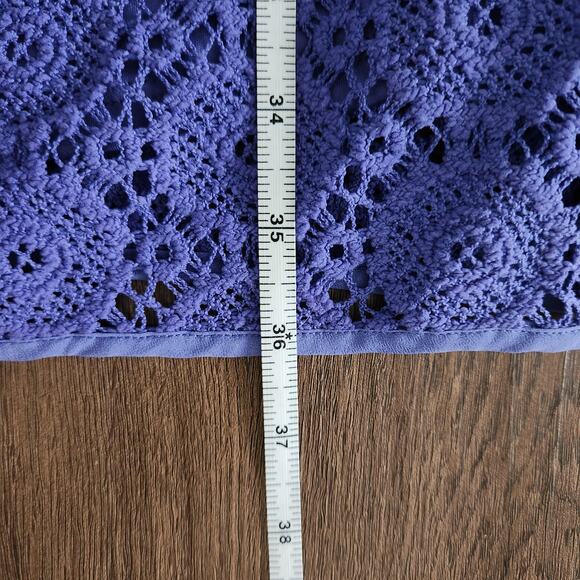 Lilly Pulitzer Topanga Breakers Lace Dress M Iris Blue Wedding‎ Party Cocktail - Picture 9 of 9